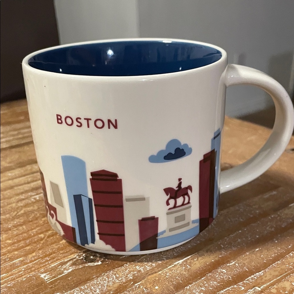 Starbucks Boston Cityscape Mug you are here collection 2014 EUC